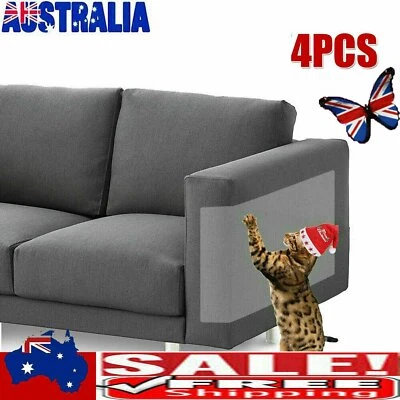 4PCS Clear Cat Scratch Guard Shield Furniture Sofa Walls Pet Couch Protector PB