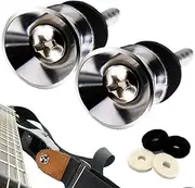 Guitar Quick Release Strap - Metal Strap Buttons Metal End Pins | Mounting Screws Button Pins Guitar | Guitar Strap Buttons With Screw | Versatile Compatibility Strap Button For Guitars