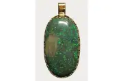 53485.0 - Very Rare Opal Australian Treated Matrix Set in Pure Silver Gold