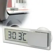 Transparent Digital Mini LCD Car Windscreen Temperature Thermometer Suction