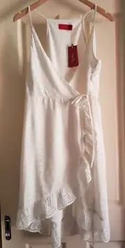 Tigerlily Buenavista broderie Maxi Dress. White. Size 12. New w/tags