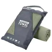 Microfiber Towel Perfect Travel & Gym & Camping 24.00" x 12.00" Army Green