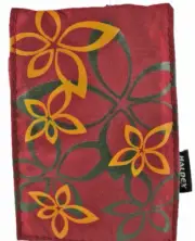 Haldex LM100BY Burgundy Nylon Camera Pouch with Graphic Design