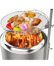 FirePit Accessory Kit for 19.5" Solo Stove Bonfire,Detachable Swivel Grill
