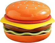 Fenteer Stackable Burger Plates and Bowls Set, Decorative Ceramic Mini Dinnerware for Wedding, Home, Sushi and Snacks.