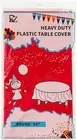 12 Pack Red Plastic Tablecloth Table Cloth 84" round Disposable Table Cover for