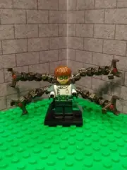 CUSTOM PAD PRINTED DOC OCK SPIDER-MAN VILLAIN DOCTOR DR. OCTOPUS MINIFIGURE