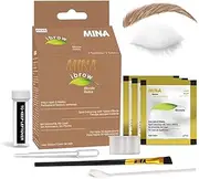 MINA Professional Eyebrow Henna Professional Tinting Kit With Brush Combo Pack Long Lasting Upto 6 weeks Spot Colouring Effects Upto 30 Applications Blonde
