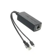 Micro USB Active POE Splitter Power 48V to 5V 2.4A for Raspberry pi 3 Board