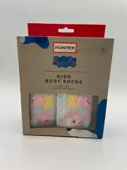 New Hunter Peppa Pig Rose Metal Kids Large Boot Socks