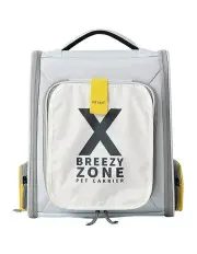 [PetKit] Breezy Xzone Pet Carrier Travel Bag 43 cm in Grey Yellow