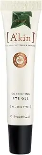 A'kin White Tea & Cornflower Brightening & Tightening Eye Area Day Gel 15ml Akin