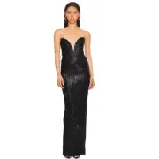 Nookie x Revolve Karma Gown in Black NWT Size X-Small