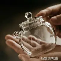 在飛比找樂天市場購物網優惠-茶壺 玻璃小壺小巨輪養生泡茶壺耐熱玻璃帶蓋壺