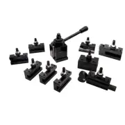 11Pcs AXA Wedge Type Quick Change Tool Post 250-111 Set Lathe Holder Plus 1 e...