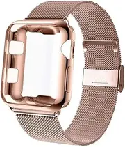 Bands Compatible for Apple Watch 38mm 40mm 41mm 42mm 44mm 45mm Metal Adjustable Stainless Steel Strap for iwatch Series 7/8/6/SE/5/4/3/2/1