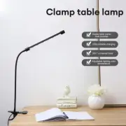 US Flexible USB Clip-on Table Lamp LED Clamp Reading/Study/Bed/Laptop/Desk Light