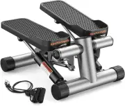 Stair Stepper for Exercise, Mini Steppers with Resistance Band, Hydraulic Fitnes