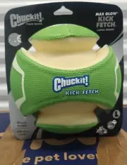 Chuckit KICK FETCH Max Glow in the Dark Kick Ball Dog Toys Large Rechargeable 3D