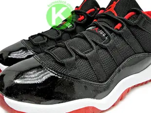 [20cm] 2015 詢問度極高 NIKE JORDAN 11 XI RETRO LOW BP PS BRED 小童鞋 童鞋 黑紅 亮皮 AJ 十一代 AIR (505835-012) !