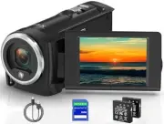 Video Camera Camcorder, QHD 2.7K Camcorder 50MP 16X Digital Video Camera for