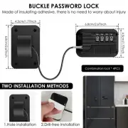 Refrigerator Locks Self Adhesive Fridge Lock with Password Child Proof Door Lock