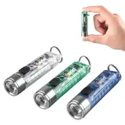 SST20 400LM Portable Mini Outdoor Key Chain Flashlight with Multi-light Source Side Light TYPE-C Rechargeable Multi-func