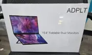 Laptop Tri-Screen Extender 15.6" Dual Monitors Stacked Folding Triple Monitor