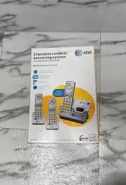 AT&T 3 Handset Cordless Telephone Answering System Call ID Wireless EL52303, New
