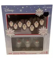 Disney Frozen OLAF Singing Illuminated 8 Ct Musical 8 Ft String Light Set NEW