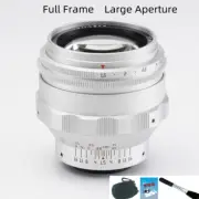 TTArtisan 75mm F1.5 Bokeh large Aperture Full Frame Lens for M42 Camera silver