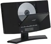 Denver MC-5220 Mini HiFi System with CD Player, FM Radio, AUX Input, Clock and Alarm. Possibility of Hanging on The Wall. Black