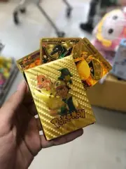 Gold Foil Pokémon Card Set (55pcs) – Fan-Made Charizard Pikachu Collection