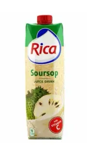 Rica Soursop Juice Drink 2 Pack -33.8 Oz | Jugo De Guanabana Rica 1 Liter -2 Pk