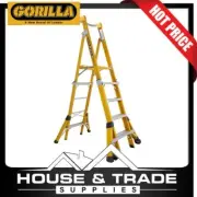Gorilla 1.5-2.4M Adjustable Fibreglass Platform Ladder FPL0508-I