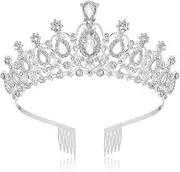 [Makone] Crystal Crowns and Tiaras with Comb for Girl Women