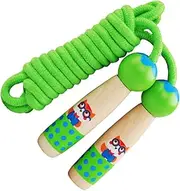 Mipcase Wood Jump Rope for Design Over Fun Exercise Equipment for Boys and Promotes Fitness and Cardiovascular Health for Early Education and