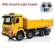8x8 1/14 Hydraulic Metal 3 Speed RC Dumper Truck Tipper Dumper W/ Motor Servo