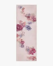 75' x 215' | Machine Washable Runner Rug | Kid & Pet Friendly | Indoor Rug | Clara Soft Rose Rug | Ruggable