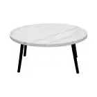 NNEDSZ Oval Coffee Table Mid Century Modern Minimalist Display