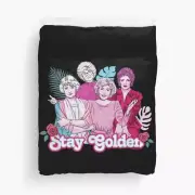 The Golden Girls Stay Golden Palm Duvet Cover