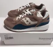 Size 10 - Saucony Shadow 6000 Suede Low Sand Gray/Ocean Blue