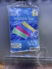 Vintage Inflatable Yellow Pool Float Mat Sun & Shade 2001 72 x 27 New & Sealed