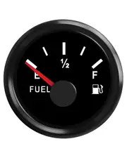 0-90 ohm Fuel Gauge fit for Car Boat Motorcycle Tractor Generator Yacht, Digital Fuel Tank Gauge with 52mm Dial and Led Display Light