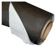 White on Black Embossed Plastic Mulch Ground Cover - 1.0 mil, 4' x 2000' Roll