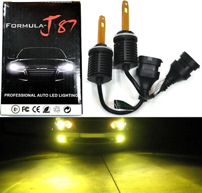 LED Kit M10 100W 880 3000K Yellow Two Bulbs Head Light Replacement ATV UTV Bike