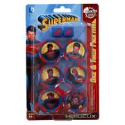 Heroclix Dc Superman Gaming Dice & Token Pack Kids Play Toy 14y+