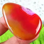 HBR12547 56x40x9mm Yellow/rose Druzy Geode Agate Freeform CAB Cabochon