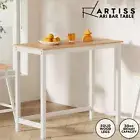 Artiss Bar Table Dining Pub Tavern High Wood Desk Wooden Cafe Kitchen Furniture