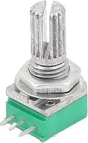 Aexit B50K (Potentiometer) 50K Ohm Single Linear Taper Carbon Film Rotary (17ry237qf28) Volume Potentiometer